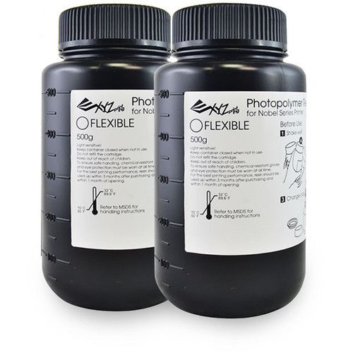  XYZprinting Flexible Resin for Nobel SL Laser 3D Printer (2 x 500mL)