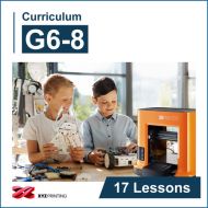 XYZprinting Grades 6-8 STEAM Curriculum 1-Year Subscription (Download)