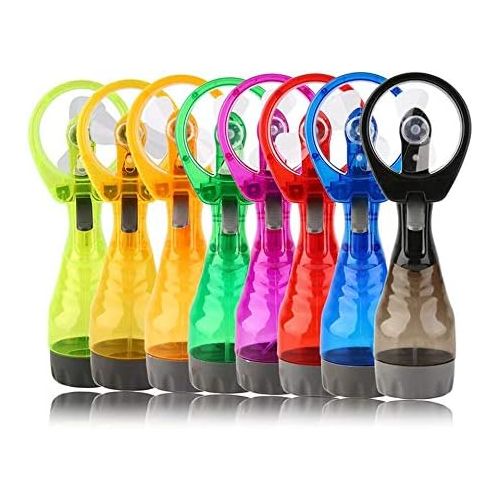  [아마존베스트]XZANTE Portable Hand Water Mist Fan 2-in-1 Functions Powerful Fan Outdoor Water Cooling Spray Fan Humidifier Fan