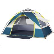 XZZ 4 Person Beach Tent Sun Shelter - Instant Tent for Beach with - 4 Seasons High Sun Protection Self-Driving Tour Retro Tent - Anti Uv for Fishing Hiking Camping, Waterproof Wind