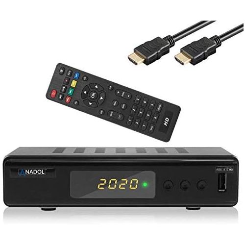  Xaiox Anadol 111c Digital Full HD Cable Receiver USB Recording Function, Analogue to Digital Switch HDMI Cable (HDTV, DVB C / C2, HDMI, Media Player) [Automatic Installation]