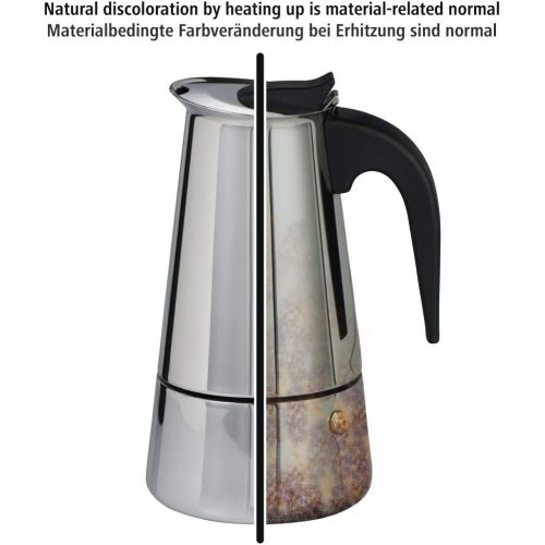  Xavax Espressokocher fuer Induktion Herd (Kaffeekocher geeignet fuer 6 Tassen, Mokkakocher Edelstahl zur Zubereitung aromatischen Kaffees, Kaffeezubereiter, spuelmaschinenfest)