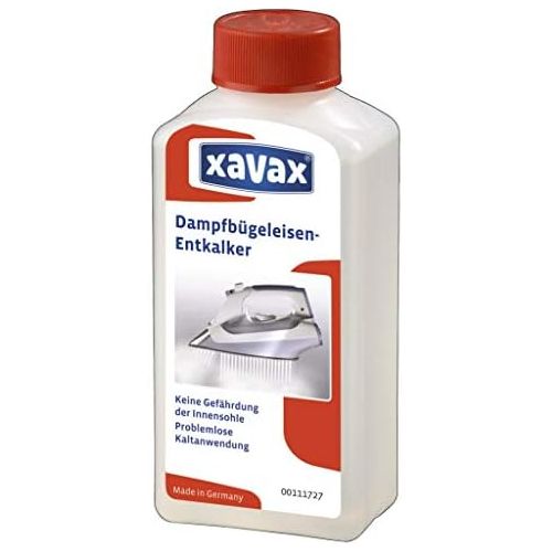  Xavax Entkalker fuer Dampfbuegeleisen, 250 ml (ausreichend fuer 3 Anwendungen)