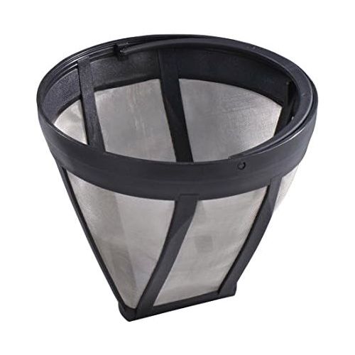  Xavax Dauer-Kaffeefilter Groesse 4 (Dauerfilter fuer Filterkaffeemaschinen und Tee, Ø 12 cm, Hoehe 10 cm, Edelstahlgewebe, wiederverwendbar, spuelmaschinengeeignet) Permanent-Filter