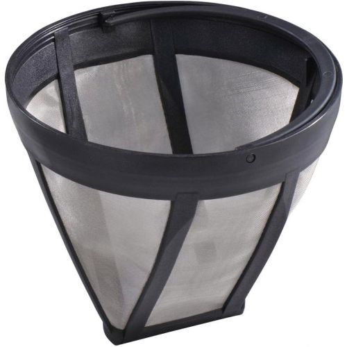  Xavax Dauer-Kaffeefilter Groesse 4 (Dauerfilter fuer Filterkaffeemaschinen und Tee, Ø 12 cm, Hoehe 10 cm, Edelstahlgewebe, wiederverwendbar, spuelmaschinengeeignet) Permanent-Filter