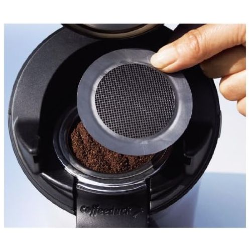  Xavax Kaffeefilter Coffeeduck (geeignet fuer Philips Modelle: Senseo 1, Senseo 2, HD7810, HD7811, HD7812, HD7814, Befuellbar mit losem Kaffee sowie Pads)