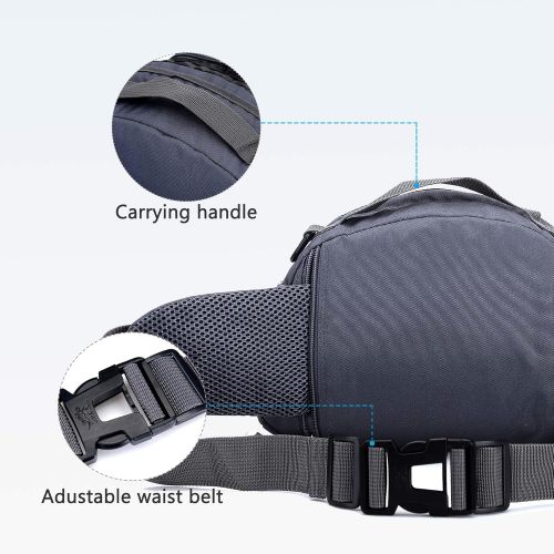  Xboun Hiking Fanny Pack Waist Bag for Men&Women Hip Bum Bag with Adjustable Strap for Outdoors Workout Traveling Casual Running Hiking Cycling