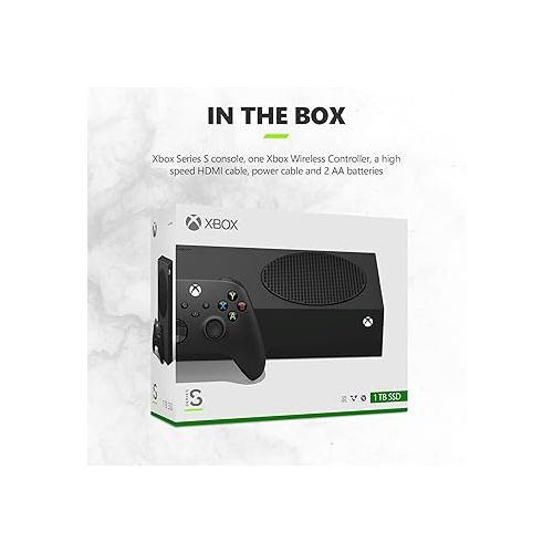  Xbox Series S 1TB SSD All-Digital Gaming Console 1440p Gaming 4K Streaming Carbon Black [video game] [video game] [video game] [video game] [video game] [video game] [video game] [video game] [video game] [video game] [video game] [video game] [video game]
