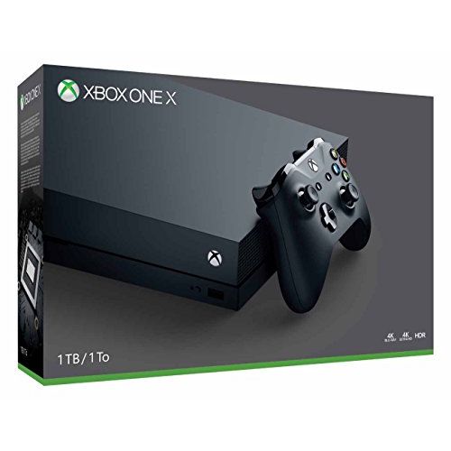  Microsoft Xbox One X 1Tb Console With Wireless Controller: Xbox One X Enhanced, Hdr, Native 4K, Ultra Hd (Discontinued)