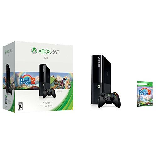  Xbox 360 4GB System Console with Peggle 2 Bundle