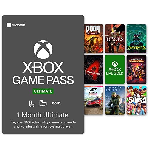  Microsoft Xbox Game Pass Ultimate: 1 Month Membership [Digital Code]