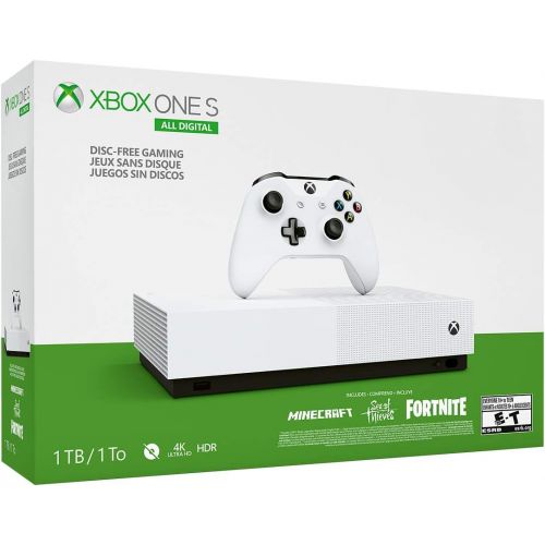  [아마존베스트]Microsoft Xbox One S 1TB All-Digital Edition Console (Disc-Free Gaming) - [DISCONTINUED]