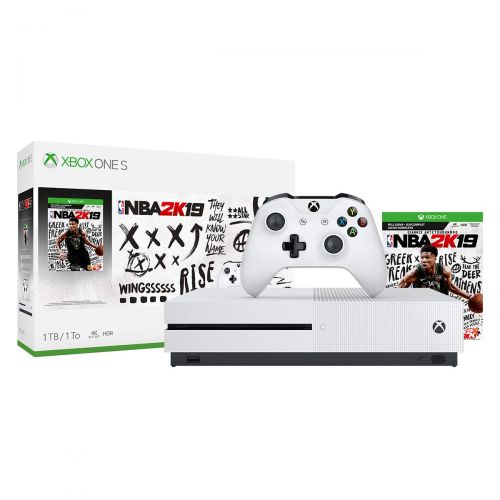  [아마존베스트]Microsoft Xbox One S 1TB Console - NBA 2K19 Bundle (Discontinued)