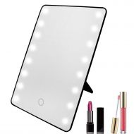 Xcellent Global 16 LED Makeup Mirror Cosmetic Vanity Mirror Touch Screen Dimmable, Black HG158B