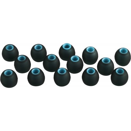  [아마존베스트]XCESSOR (S) 7 Pairs (14 Pcs) Silicone Replacement Earbuds Small Size Replacement Earbuds for Popular In-Ear Headphones Black/Blue