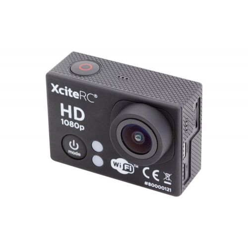  XciteRC 80000121 WiFi Action Full HD 12 MP Kamera, schwarz