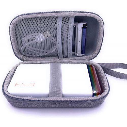  Xcivi Hard Carrying Case Compatible with Polaroid Hi-Print 9046 Bluetooth Connected 2x3 Pocket Photo Printer (Grey)