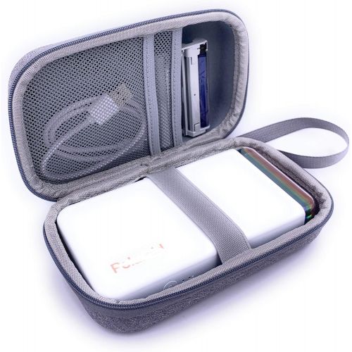  Xcivi Hard Carrying Case Compatible with Polaroid Hi-Print 9046 Bluetooth Connected 2x3 Pocket Photo Printer (Grey)