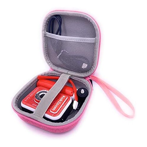  Xcivi Hard Carrying EVA Case for VTech KidiZoom Creator Cam Kid Video Camera, Compatible Vtech Kidizoom Camera Accessory (Pink)