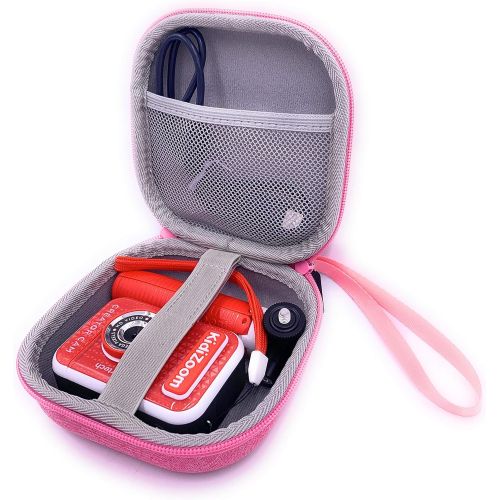  Xcivi Hard Carrying EVA Case for VTech KidiZoom Creator Cam Kid Video Camera, Compatible Vtech Kidizoom Camera Accessory (Pink)