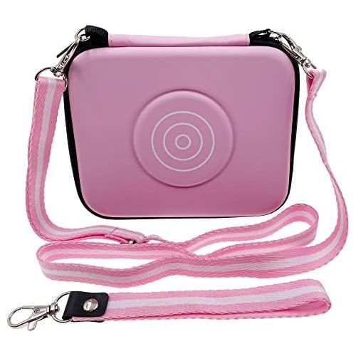 xcivi Carrying Travel Case with Shoulder and Wrist Strap for VTech KidiZoom Creator Cam Kid Video Camera, Specifically Designed Accessory for Vtech Kidizoom Creator Cam(Pink)