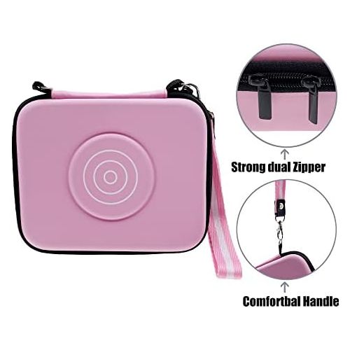  xcivi Carrying Travel Case with Shoulder and Wrist Strap for VTech KidiZoom Creator Cam Kid Video Camera, Specifically Designed Accessory for Vtech Kidizoom Creator Cam(Pink)