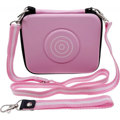  xcivi Carrying Travel Case with Shoulder and Wrist Strap for VTech KidiZoom Creator Cam Kid Video Camera, Specifically Designed Accessory for Vtech Kidizoom Creator Cam(Pink)