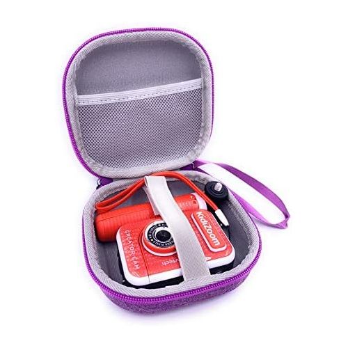  xcivi Hard Carrying EVA Case for VTech KidiZoom Creator Cam Kid Video Camera, Compatible Vtech Kidizoom Camera Accessory(Purple)