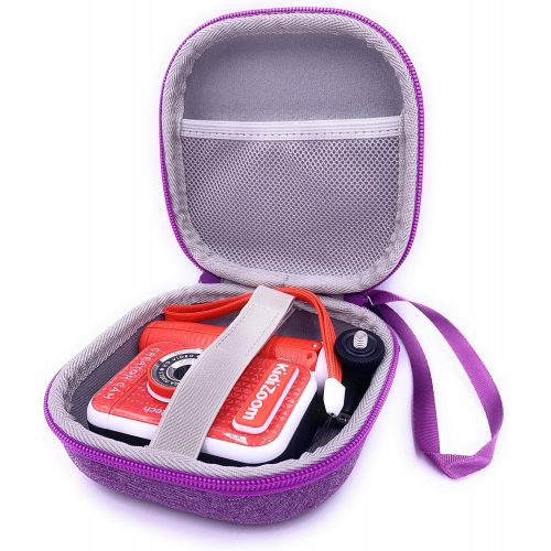  xcivi Hard Carrying EVA Case for VTech KidiZoom Creator Cam Kid Video Camera, Compatible Vtech Kidizoom Camera Accessory(Purple)