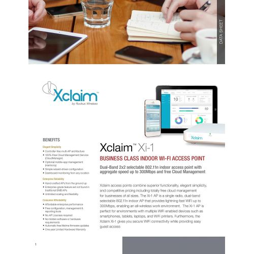  Xclaim Xi-1 Single-Band 802.11n Indoor Access Point 300Mbps