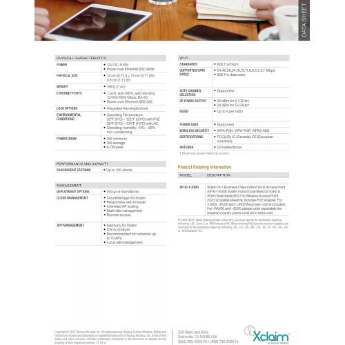  Xclaim Xi-1 Single-Band 802.11n Indoor Access Point 300Mbps