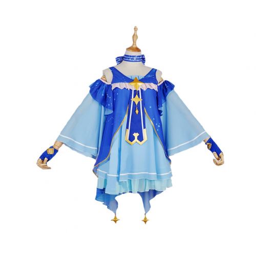  Xcoser XCOSER Miku Cosplay Costume Princess of Stars and Snow Dress Suit