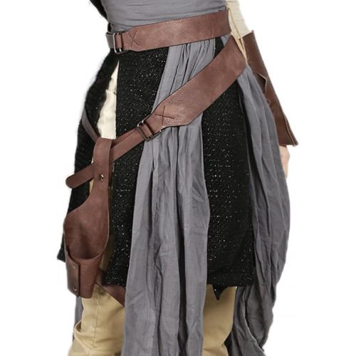  할로윈 용품Xcoser Rey Bag Brown Canvas Rey Sidebag with PU Belt Cosplay Accessories