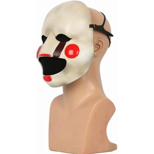  할로윈 용품xcoser Puppet Mask Deluxe Resin Marionette Masque Adult, Fnaf, Size one size