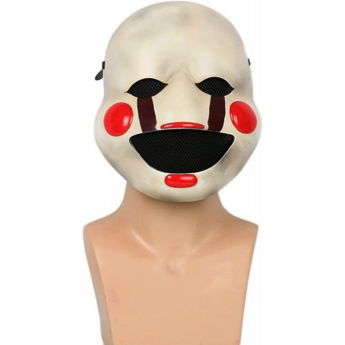  할로윈 용품xcoser Puppet Mask Deluxe Resin Marionette Masque Adult, Fnaf, Size one size