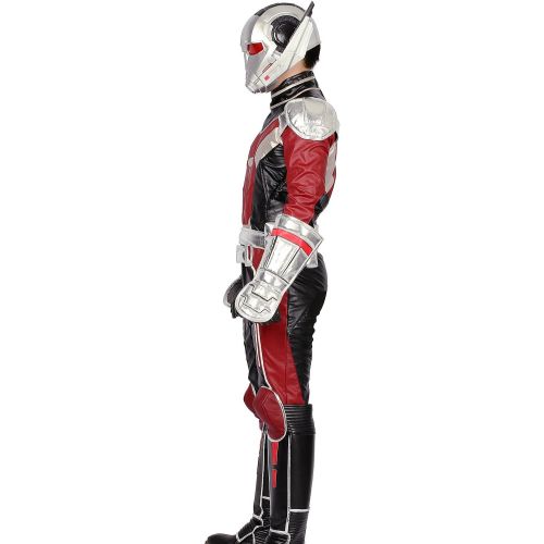  Xcoser Updated Ant Man Costume and Helmet and Shoes Cover Outfit for Halloween Cosplay