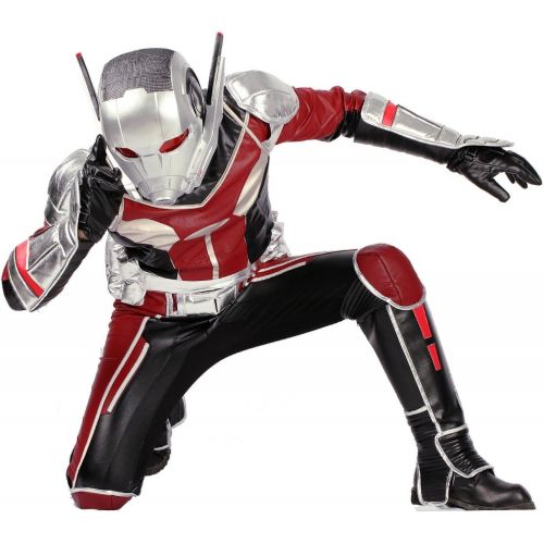  Xcoser Updated Ant Man Costume and Helmet and Shoes Cover Outfit for Halloween Cosplay