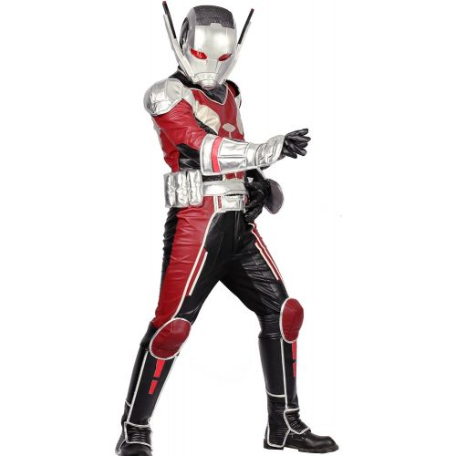  Xcoser Updated Ant Man Costume and Helmet and Shoes Cover Outfit for Halloween Cosplay
