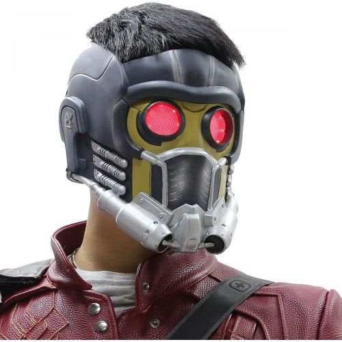  Xcoser Popular V6 Lord Helmet PVC Red Grid Light Eyes 2015 Adult Classic L