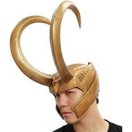 Xcoser Luki Helmet Cosplay Golden PVC Full Head Handmade Halloween Mask