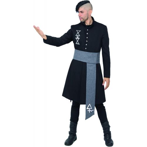  Xcoser xcoser Nameless Ghoul Costume Cosplay Ghost B.C.Costume Coat with Belt Clothing Black