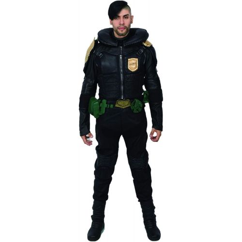  Xcoser xcoser Judge Dredd Costume Outfit for Adult Halloween Cosplay PU Leather