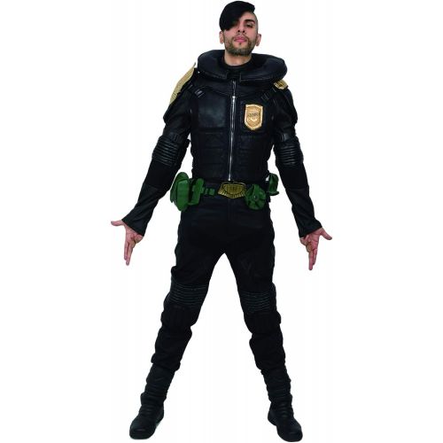  Xcoser xcoser Judge Dredd Costume Outfit for Adult Halloween Cosplay PU Leather