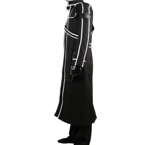  Xcoser SAO Kirito Cosplay Jacket Coat Costume Suit for Sword Art Online Uniform Version