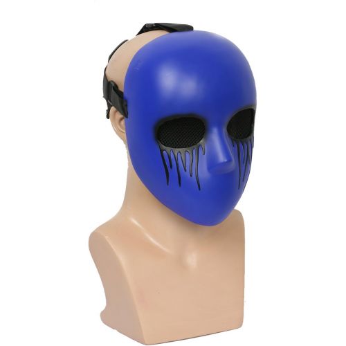  Xcoser xcoser Eyeless Jack Mask Blue Deluxe Resin Adult Cosplay Costume Halloween Accessory