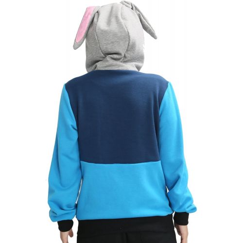  Xcoser Judy Hoodie Bunny Sweatshirt Jacket Costume for Easter Cosplay