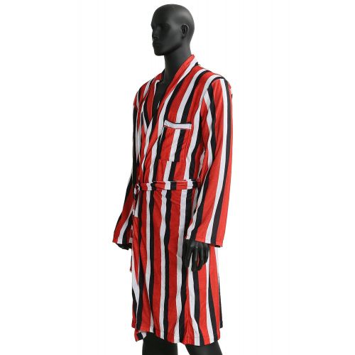  Xcoser X Cosplay Men DP Striped Loose Unisex Bathrobe Movie Costume