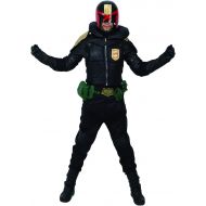 Xcoser Judge Dredd Costume Outfit for Adult Halloween Cosplay PU Leather