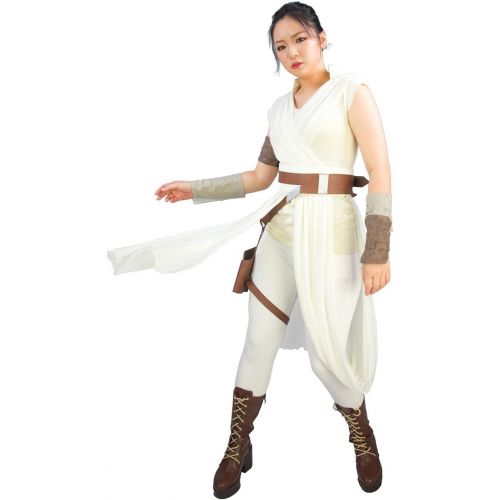  Xcoser Deluxe Womens Rey Costume & Belt & Bag Outfit for Halloween Cosplay