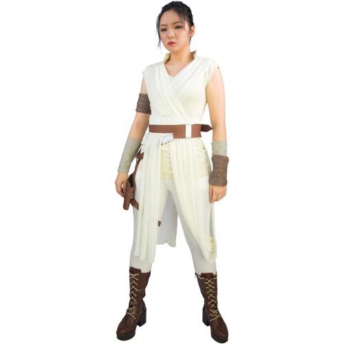  Xcoser Deluxe Womens Rey Costume & Belt & Bag Outfit for Halloween Cosplay